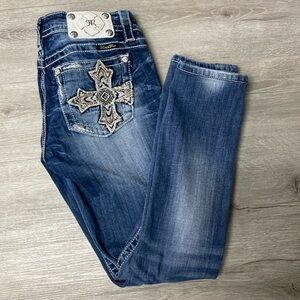 ❤️ Miss Me size 28 Skinny bling cowgirl western lady rider casual‎ comfy